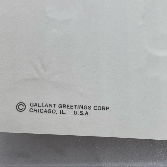 6 Vintage Gallant Christmas Cards Great-Grandparents Reindeer Deer Holiday - Picture 4 of 6